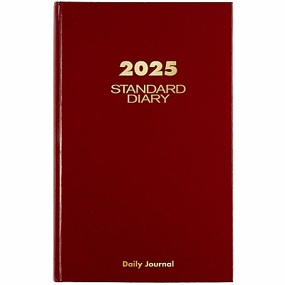 AT-A-GLANCE Standard Diary Daily Journal, 2026 Edition, Wide/Legal Rule, Red Cover, (210) 12 x 7.75 Sheets (SD37713)
