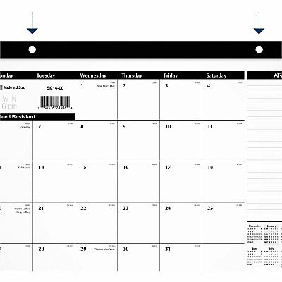 At-A-Glance Desk Pad Calendar (SK1400)