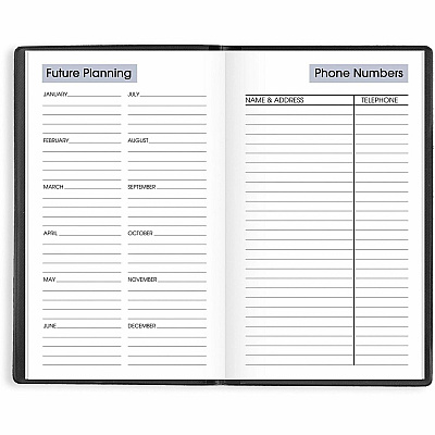 At-A-Glance Weekly Planner, Black, Pocket, 3 1/2" x 6" (SK4800)
