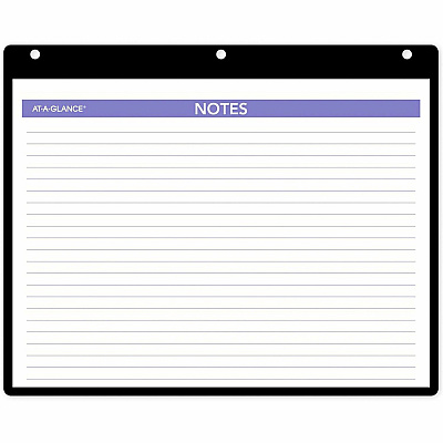 AT-A-GLANCE Monthly Desk/Wall Calendar with Plastic Backboard and Bonus Pages, 11 x 8, White/Violet/Red Sheets, 12-Month (Jan-Dec): 2026 (SK800)