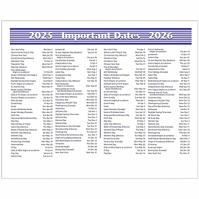 AT-A-GLANCE Flip-A-Week Desk Calendar and Base, 7 x 5.5, White Sheets, 12-Month (Jan to Dec): 2026 (SW700X00)