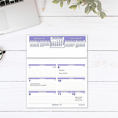AT-A-GLANCE Flip-A-Week Desk Calendar Refill, 7 x 6, White Sheets, 12-Month (Jan to Dec): 2026 (SW705X50)