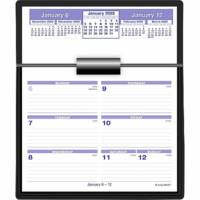 AT-A-GLANCE Flip-A-Week Desk Calendar Refill, 7 x 6, White Sheets, 12-Month (Jan to Dec): 2026 (SW705X50)