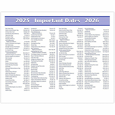 AT-A-GLANCE Flip-A-Week Desk Calendar Refill, 7 x 6, White Sheets, 12-Month (Jan to Dec): 2026 (SW705X50)