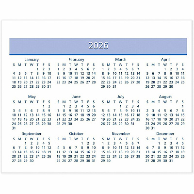 AT-A-GLANCE Flip-A-Week Desk Calendar Refill with QuickNotes, 7 x 6, White Sheets, 12-Month (Jan to Dec): 2026 (SW70650)