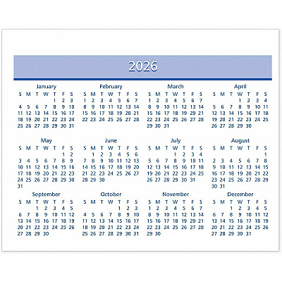 AT-A-GLANCE Flip-A-Week Desk Calendar Refill with QuickNotes, 7 x 6, White Sheets, 12-Month (Jan to Dec): 2026 (SW70650)