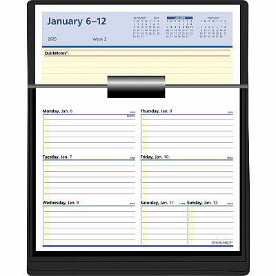AT-A-GLANCE Flip-A-Week Desk Calendar Refill with QuickNotes, 7 x 6, White Sheets, 12-Month (Jan to Dec): 2026 (SW70650)