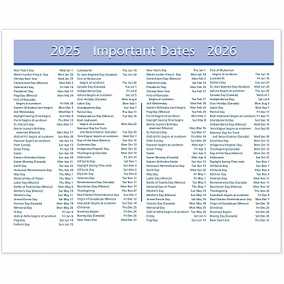 AT-A-GLANCE Flip-A-Week Desk Calendar Refill with QuickNotes, 7 x 6, White Sheets, 12-Month (Jan to Dec): 2026 (SW70650)