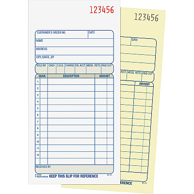 Adams Carbonless 2-part Numbered Sales Order Books (ABFDC3705)