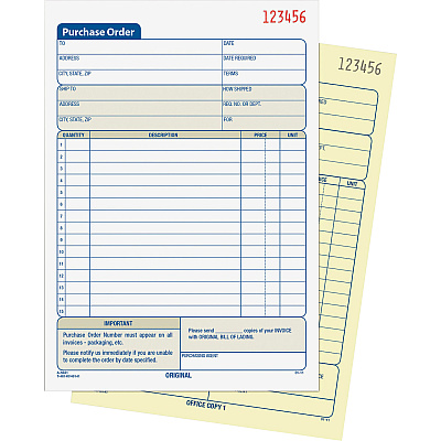 Adams Carbonless Purchase Order Statement (ABFDC5831)