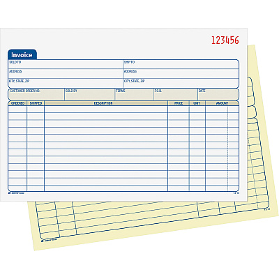 Adams Carbonless Invoice Book (ABFDC5840)