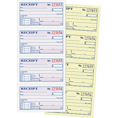 Adams Spiral 2-part Money/Rent Receipt Book (ABFSC1152)