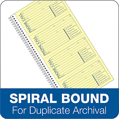 Adams Spiral Bound Phone Message Books (ABFSC1154D)