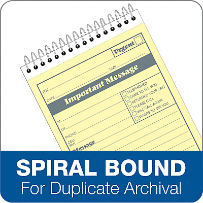 Adams Spiral-bound Phone Message Booklet (ABFSC9711D)