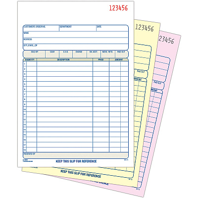 Adams Carbonless 3-part Sales Order Books (ABFTC5805)