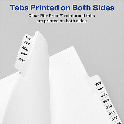 Avery Individual Legal Exhibit Dividers - Avery Style (AVE01025)