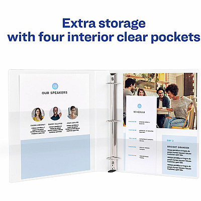 Avery Extra-Wide Heavy-Duty View Binder with One Touch EZD Rings (AVE01318)