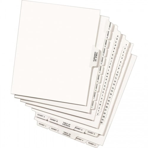 Avery Individual Legal Exhibit Dividers - Avery Style (01406)