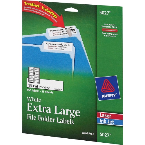 Avery Extra-Large File Folder Labels (5027)