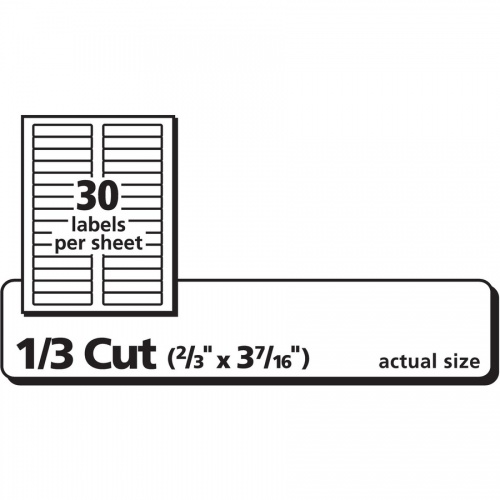 Avery Clear Top Tab Filing Labels (5029)