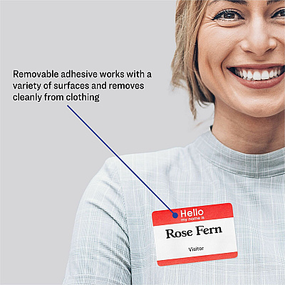 Avery Border Print/Write Hello Name Badges (AVE5140)