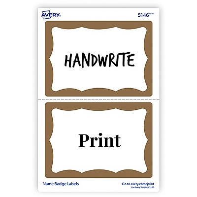 Avery Border Print or Write Name Tags (AVE5146)