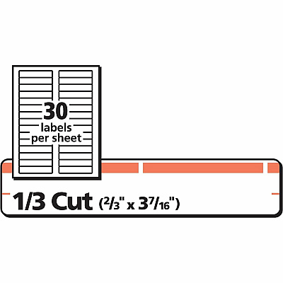 Avery TrueBlock File Folder Labels (AVE5166)