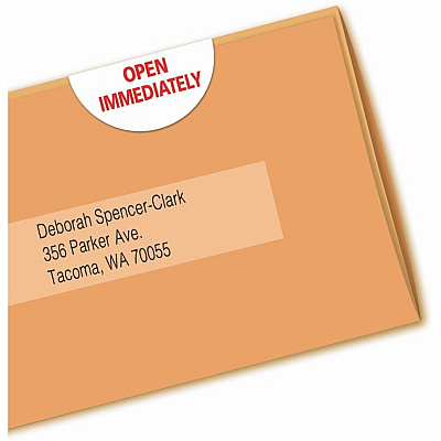 Avery Mailing Seals, Permanent, 1" Diameter, 600 Labels (5247) (AVE05247)