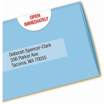 Avery Mailing Seals, Permanent, 1" Diameter, 600 Labels (5247) (AVE05247)