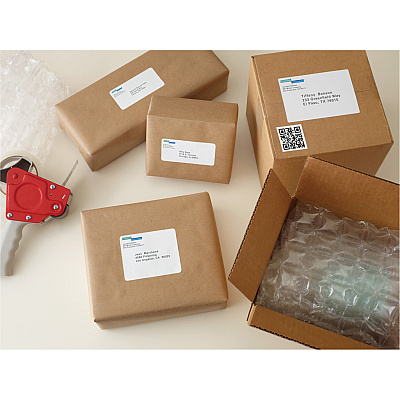 Avery Shipping Labels, Sure Feed, 3-1/3" x 4" , 150 White Labels (AVE5264)