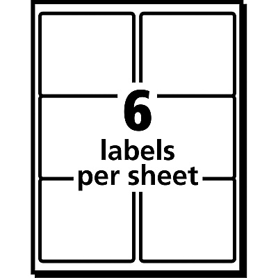 Avery Shipping Labels, Sure Feed, 3-1/3" x 4" , 150 White Labels (AVE5264)