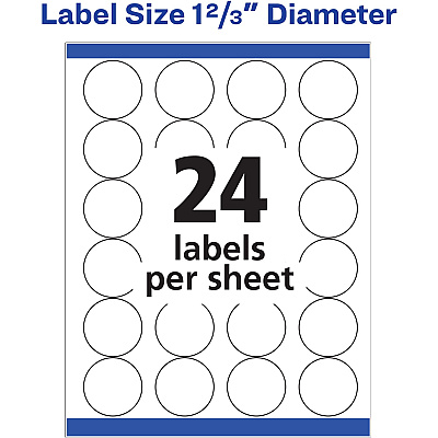Avery Round High Visibility Labels (AVE5293)