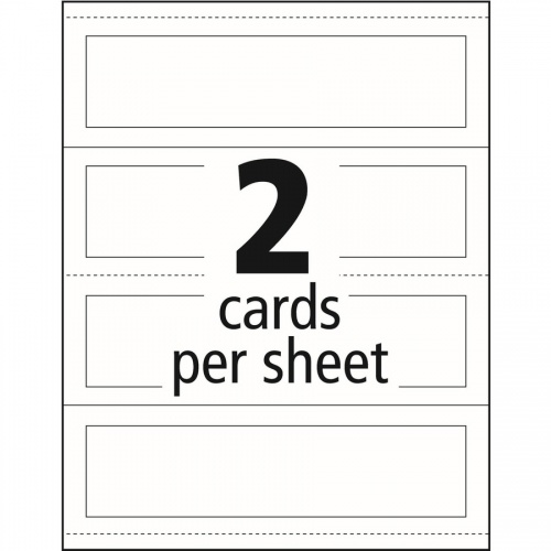 Avery Printable Embossed Tent Cards - Uncoated - 2-Sided Printing (5305)