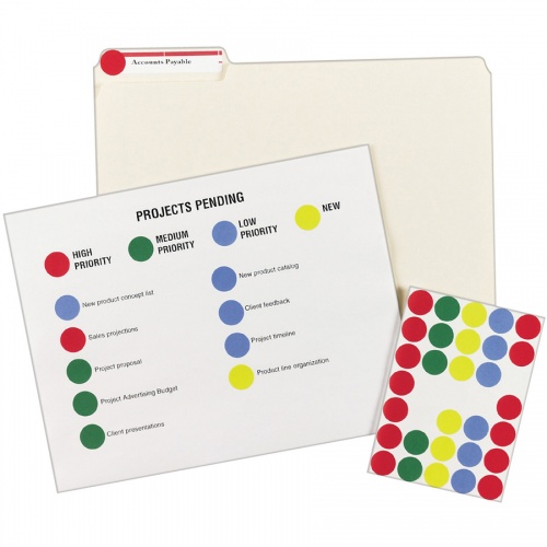 Avery Removable Print or Write Color Coding Labels (05472)