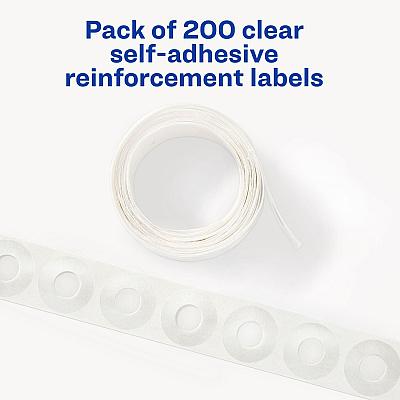 Avery Hole Reinforcement Label Rings (AVE05721)