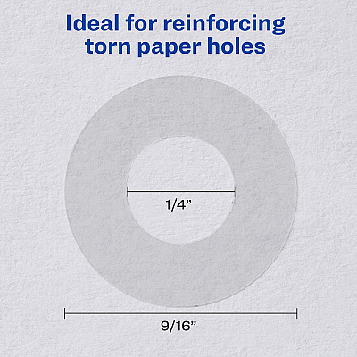 Avery Hole Reinforcement Label Rings (AVE05721)