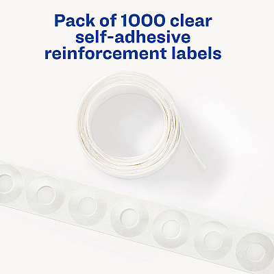 Avery Hole Reinforcement Label Rings (AVE05722)