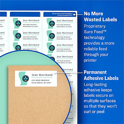 Avery Send & Reply Piggyback Labels (AVE5735)