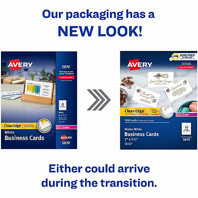Avery Clean Edge Business Cards (AVE5870)