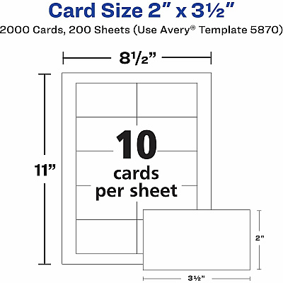 Avery Clean Edge Business Cards (AVE5870)
