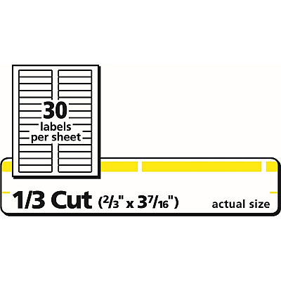 Avery TrueBlock File Folder Labels (AVE5966)