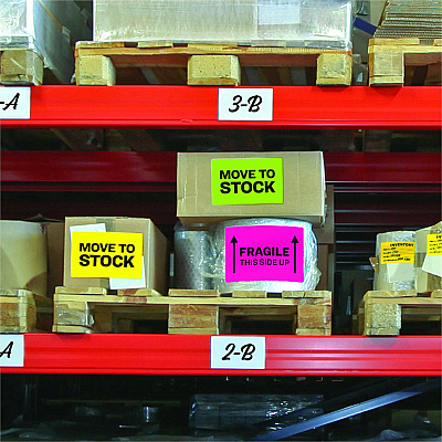 Avery Assorted Neon Shipping Labels, 8-1/2" x 11" , 15 Labels (AVE5975)