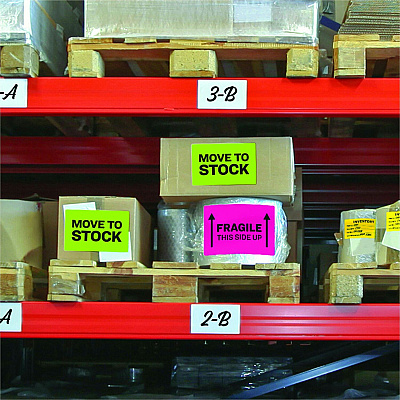 Avery Assorted Neon Shipping Labels, 8-1/2" x 11" , 15 Labels (AVE5975)