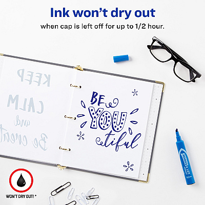 Avery Marks-A-Lot Desk-Style Permanent Markers (AVE07886)