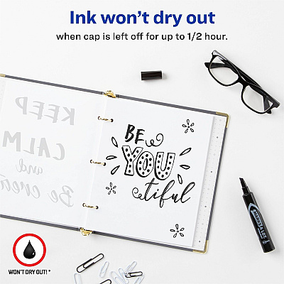 Avery Marks-A-Lot Desk-Style Permanent Markers (AVE07888)
