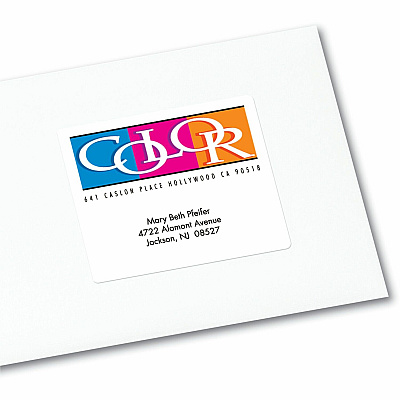 Avery White Shipping Labels, Sure Feed, 3-1/3" x 4" , 120 Labels (AVE8254)