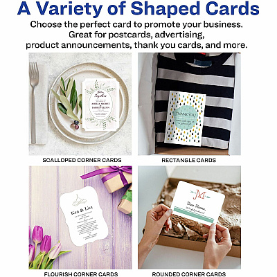 Avery(R) Printable Postcards, 4.25" x 5.5" , Glossy White, 100 Blank Postcards for Inkjet and Laser Printers (AVE8383)