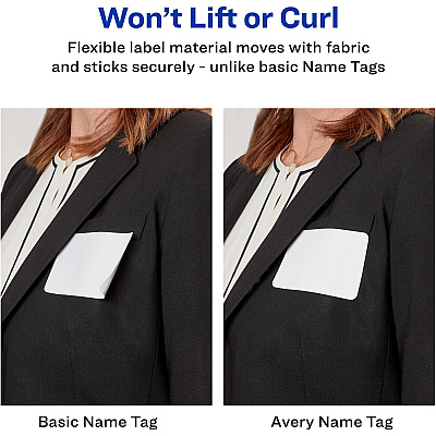 Avery Adhesive Name Badges (AVE8395)