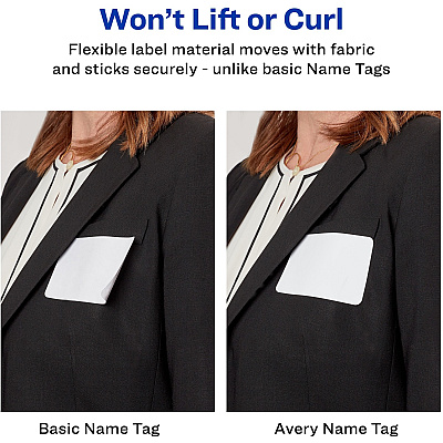 Avery Adhesive Name Badges (AVE8395)