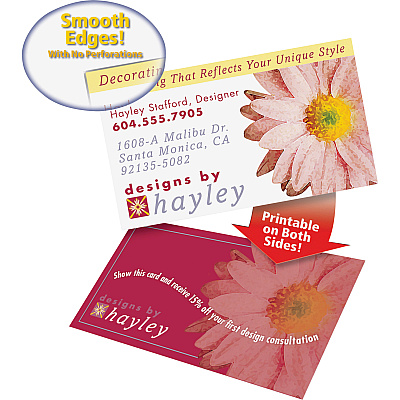 Avery Clean Edge Business Cards, 2" x 3.5" , White, 160 (AVE8869)